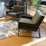 33" Velvet Lounge Chair (Juniper Green) - Pull Up A Couch