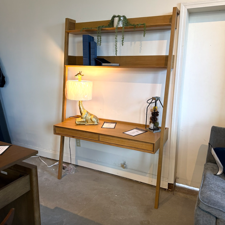 51.5" Wide Leaning Desk (Natural Oak) - Pull Up A Couch