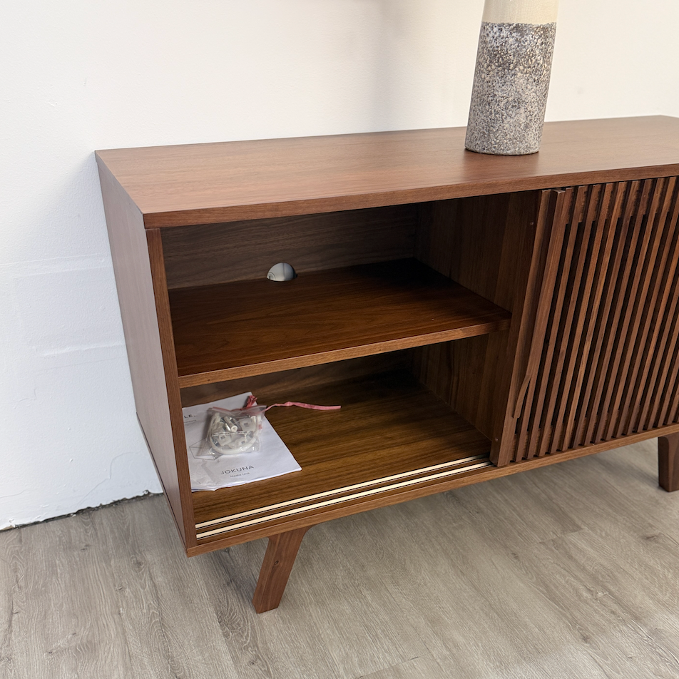 47.5" MCM Media Unit (Walnut) - Pull Up A Couch