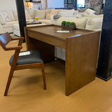 44" Wide Smoked Oak Desk (Adjustable Height) - Pull Up A Couch