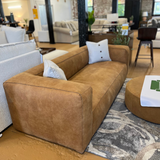 92" Genuine Leather Sofa (Rawhide Tan) - Pull Up A Couch