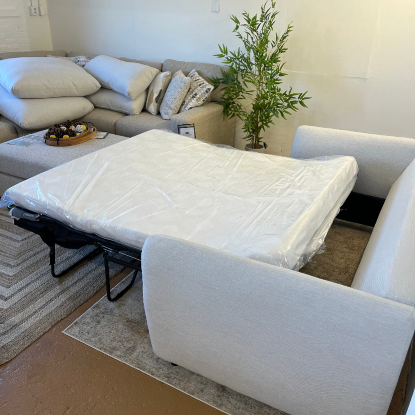 86" Sofa Bed (Silver Ivory) - Pull Up A Couch