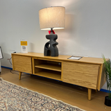 63" Low Media Unit (Oak) - Pull Up A Couch