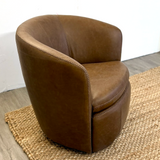 Preston Leather Swivel Chair