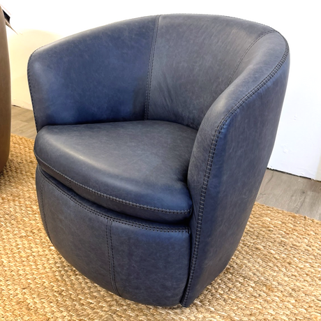 Preston Leather Swivel Chair