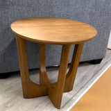 MCM-Style Smoked Oak Side Table