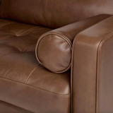 88" Genuine Leather MCM Sofa (Taos Brown)