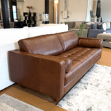 88" Genuine Leather MCM Sofa (Taos Brown)