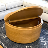 MCM-Style Storage Coffee Table (Natural Oak)