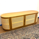 63" MCM-Style Media Unit (Oak)
