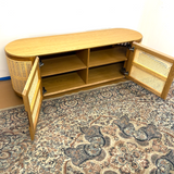 63" MCM-Style Media Unit (Oak)