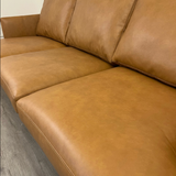 83.5" Genuine Leather Sofa (Bella Caramel)