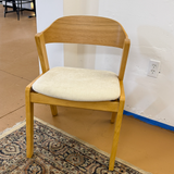 MCM-Style Dining Chair (Oak/Bristol Ivory)