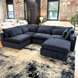 Serenity Cloud 5pc Sectional w/Storage Ottoman