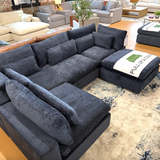 Serenity Cloud 5pc Sectional w/Storage Ottoman