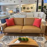 84" MCM Genuine Leather Sofa (Charme Tan)