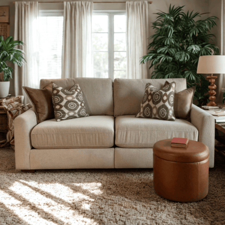 Behold Home Sequoia 2-piece sectional sofa with plush cushions and modern design, shown in a cozy living room setting.