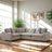 Ashley Furniture Nova Cloud 4-piece corner sectional with plush cushions and modern design, shown in a cozy living room setting.