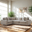 Ashley Furniture Nova Cloud 4-piece corner sectional with plush cushions and modern design, shown in a cozy living room setting.