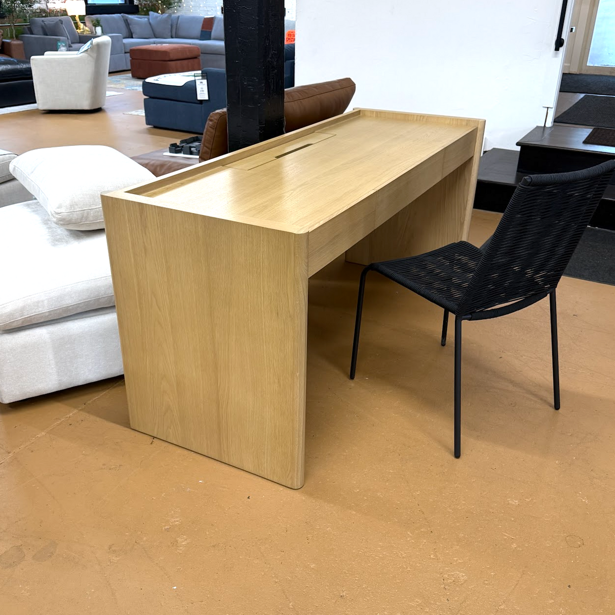 70" MCM-Style Desk (White Oak)