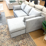 Sectional w/ Reversible Chaise + Storage (Hestia Gray)