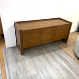 54" MCM-Style Media Unit (Smoked Oak)