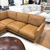 Leather Corner Sectional (Dakota Tan)