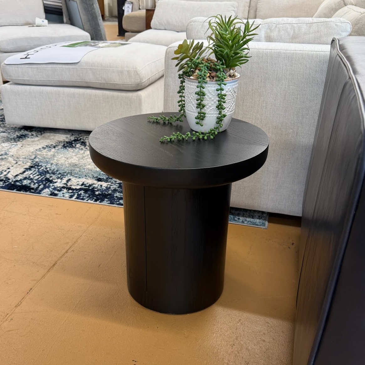 MCM-Style Side Table (Black)