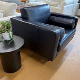 Leather Lounge Chair (Oxford Blue)