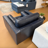 Leather Lounge Chair (Oxford Blue)