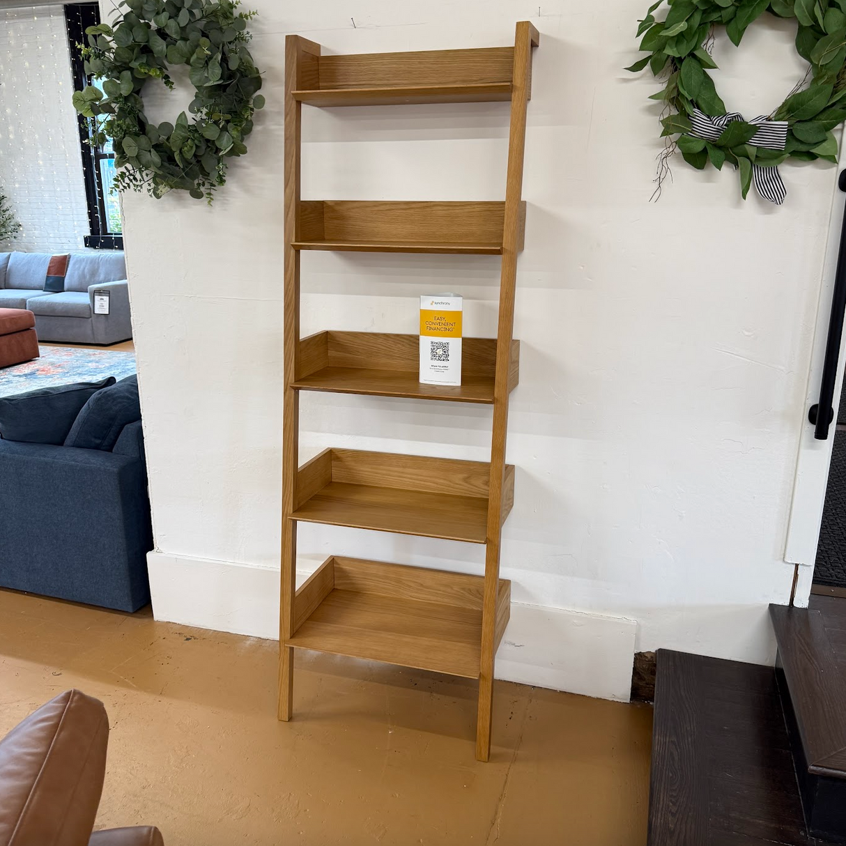 Narrow Shelving Unit (Natural Oak)