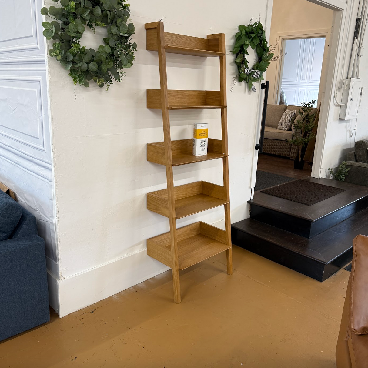 Narrow Shelving Unit (Natural Oak)