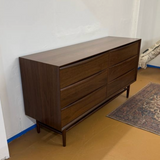 6-Drawer Double Dresser (Walnut)