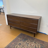 6-Drawer Double Dresser (Walnut)