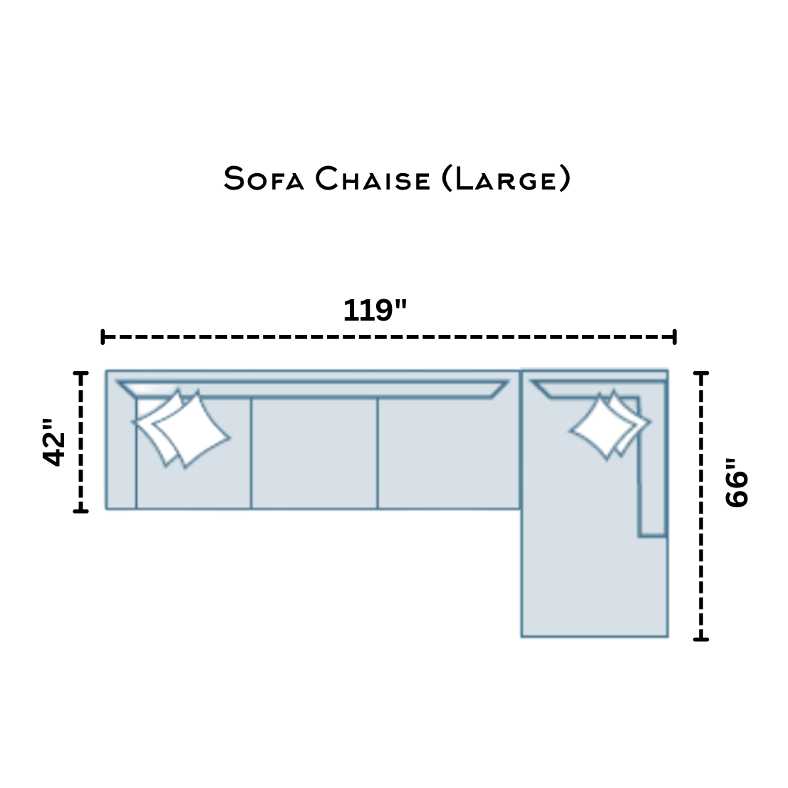 Belmont - Sofa Sectional w/ Chaise (Large)