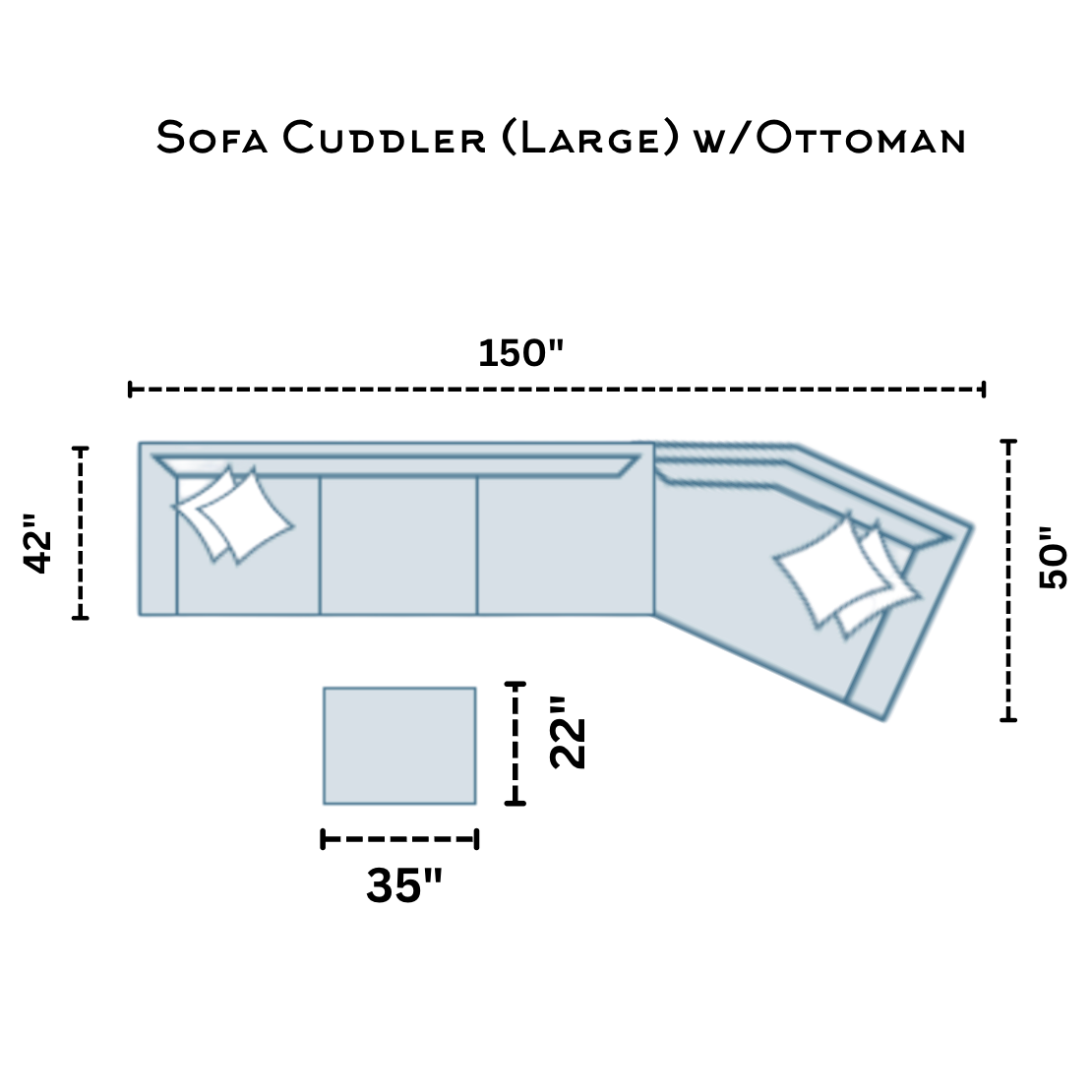 Large Fusion Belmont sofa sectional with cuddler, featuring plush cushions and modern design, perfect for spacious living rooms.