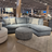 Behold Home Glendale sectional with chaise, a modern 2-piece sectional sofa shown in a stylish living room setting.