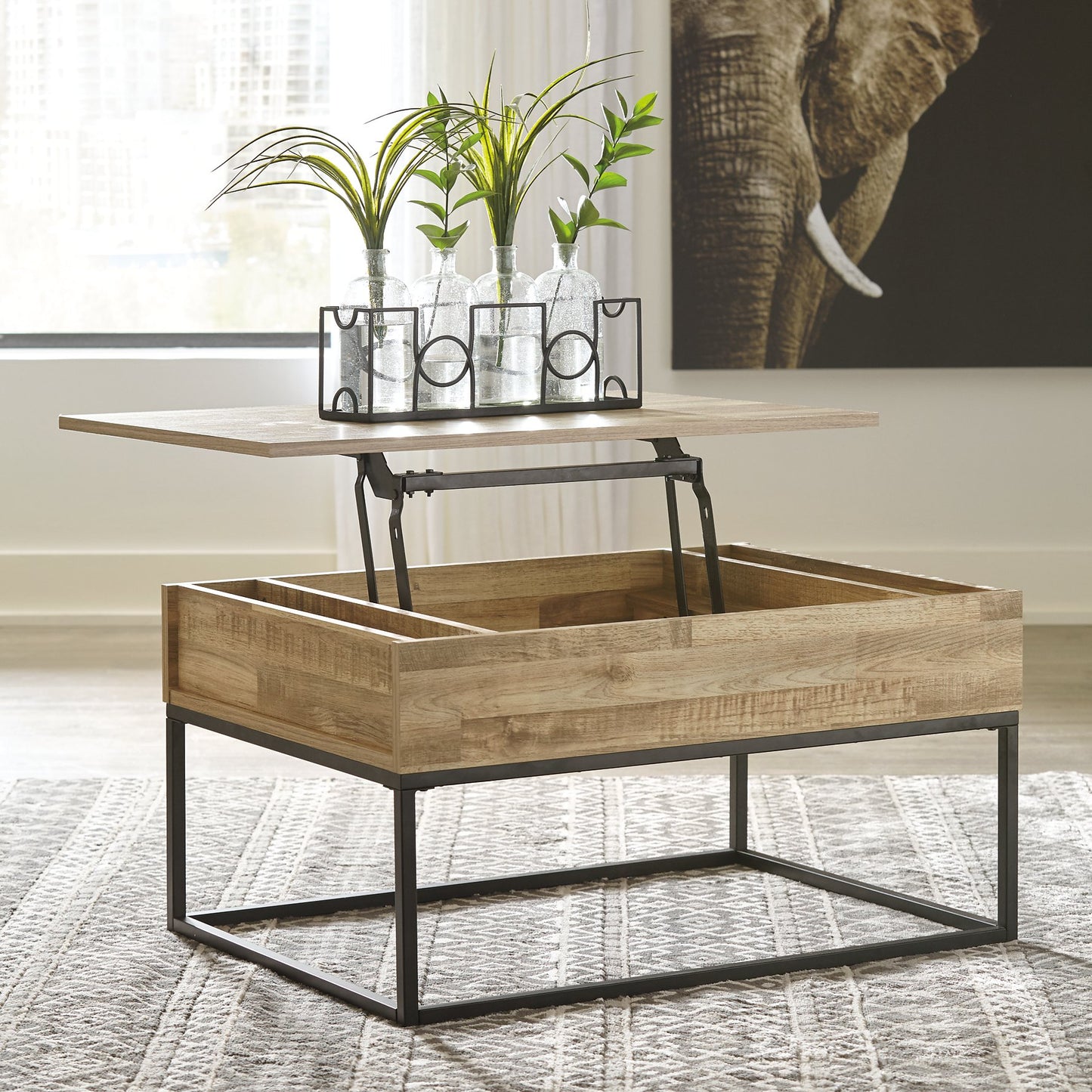 Gerdanet Lift-Top Coffee Table - Pull Up A Couch