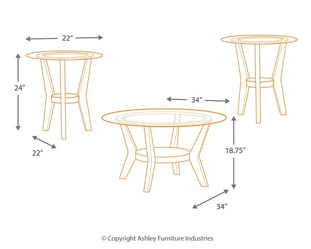 Fantell Table (Set of 3) - Pull Up A Couch