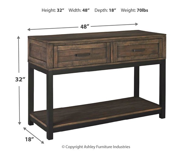 Johurst Sofa/Console Table - Pull Up A Couch