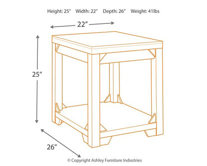 Fregine End Table - Pull Up A Couch