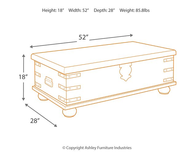 Carynhurst Coffee Table with Lift Top - Pull Up A Couch