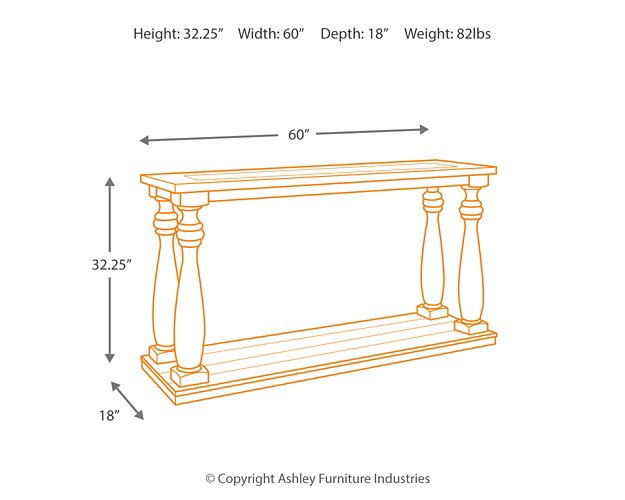 Mallacar Sofa/Console Table - Pull Up A Couch