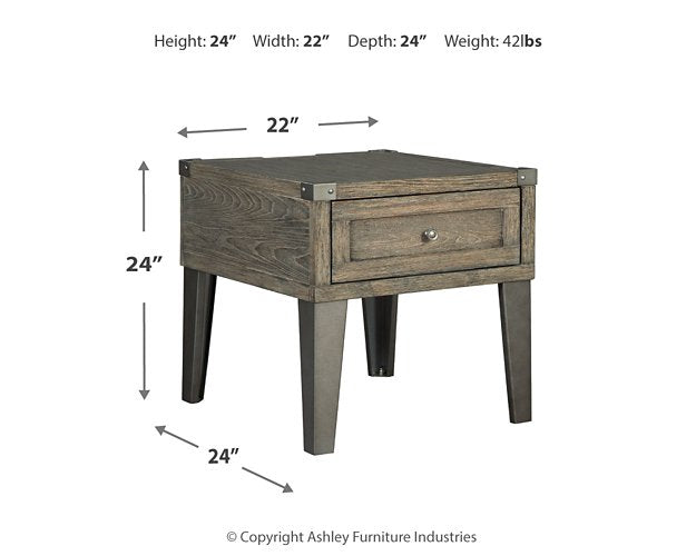 Chazney End Table - Pull Up A Couch