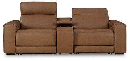 Magic Man Power Reclining Sectional Loveseat with Console image