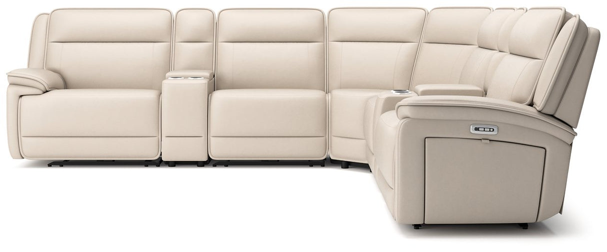 Double Deal Reclining Sectional with 2 Consoles - Pull Up A Couch