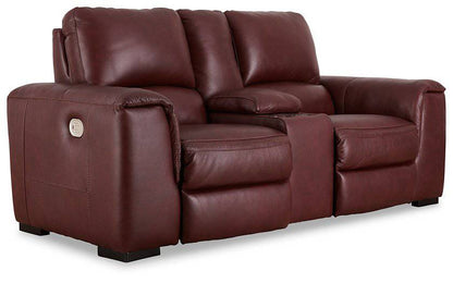 Alessandro Power Reclining Loveseat with Console - Pull Up A Couch