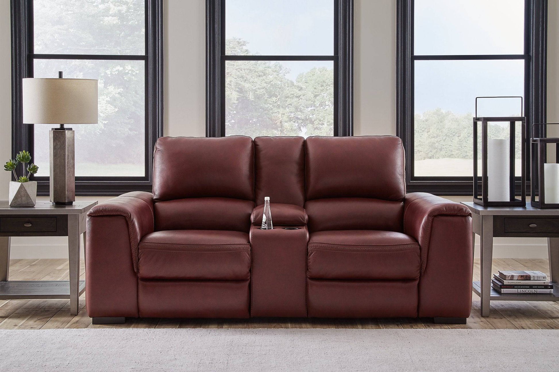 Alessandro Power Reclining Loveseat with Console - Pull Up A Couch