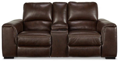 Alessandro Power Reclining Loveseat with Console - Pull Up A Couch