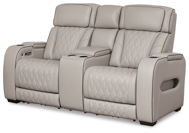 Boyington Power Reclining Loveseat with Console - Pull Up A Couch